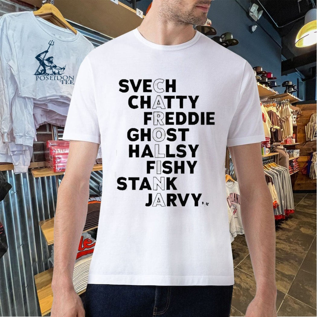 Carolina Hockey Names 2026 Svech Chatty Freddie Ghost Hallsy Fishy Stank Jarvy T-shirt