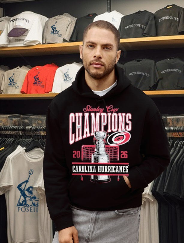 Carolina Hurricanes Charcoal 2026 Stanley Cup Champions T-shirt