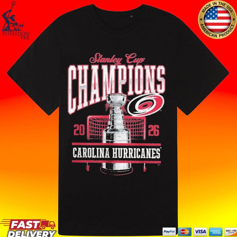 Carolina Hurricanes Charcoal 2026 Stanley Cup Champions T-shirt