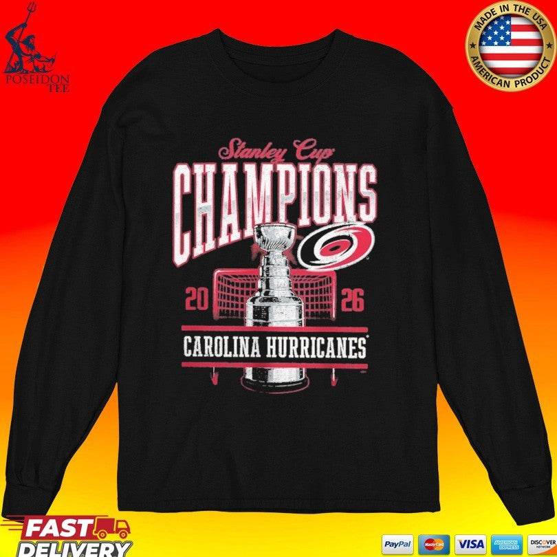 Carolina Hurricanes Charcoal 2026 Stanley Cup Champions T-shirt