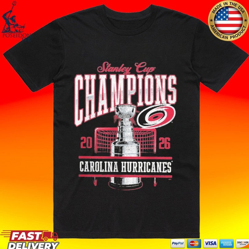 Carolina Hurricanes Charcoal 2026 Stanley Cup Champions T-shirt