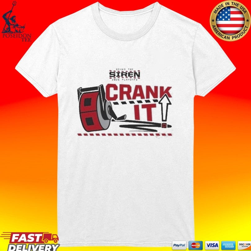 Carolina Hurricanes NHL Rinky Crank It Sound The Siren 2026 Playoffs T-shirt