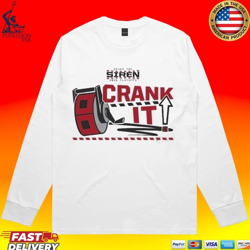 Carolina Hurricanes NHL Rinky Crank It Sound The Siren 2026 Playoffs T-shirt