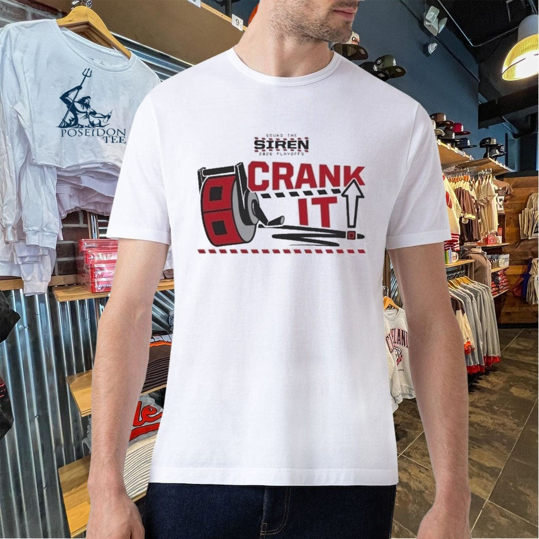 Carolina Hurricanes NHL Rinky Crank It Sound The Siren 2026 Playoffs T-shirt