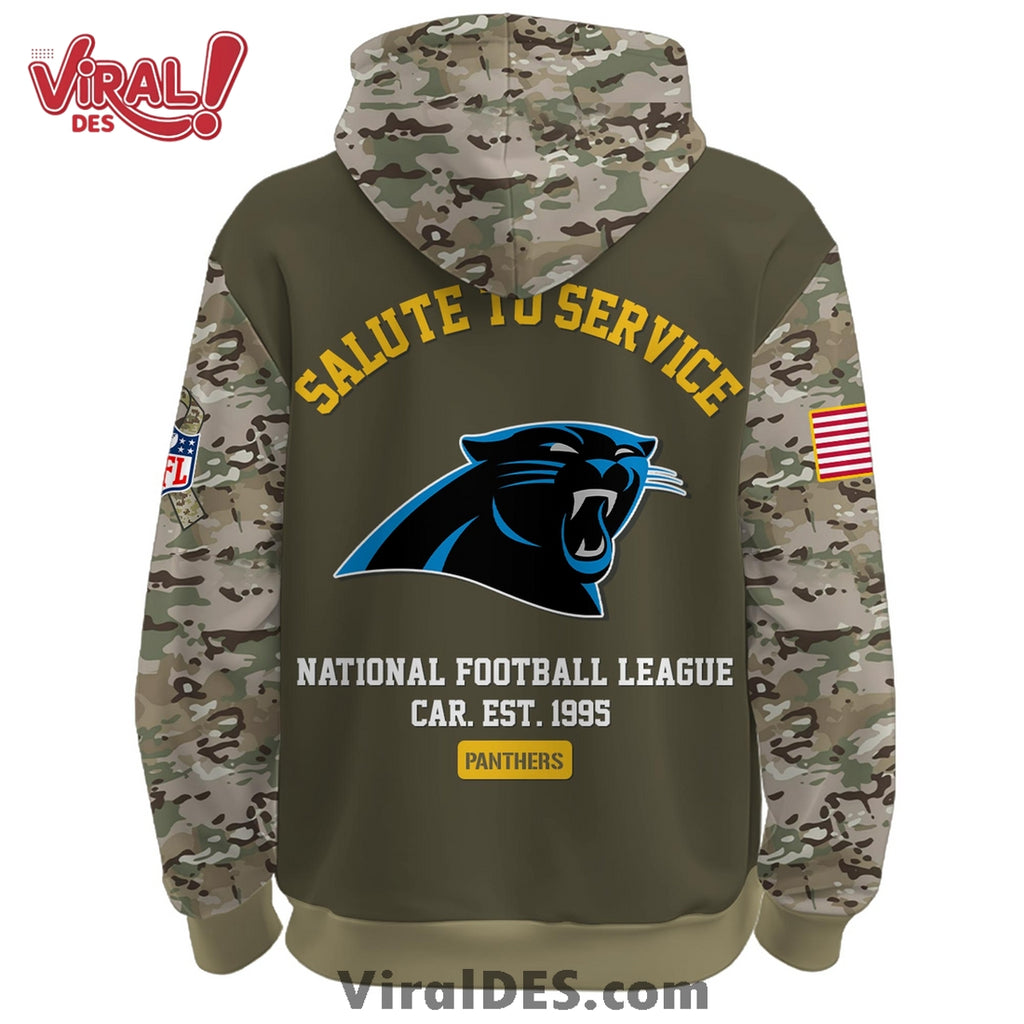 Carolina Panthers 2025 Salute to Service Hoodie, Long Pants