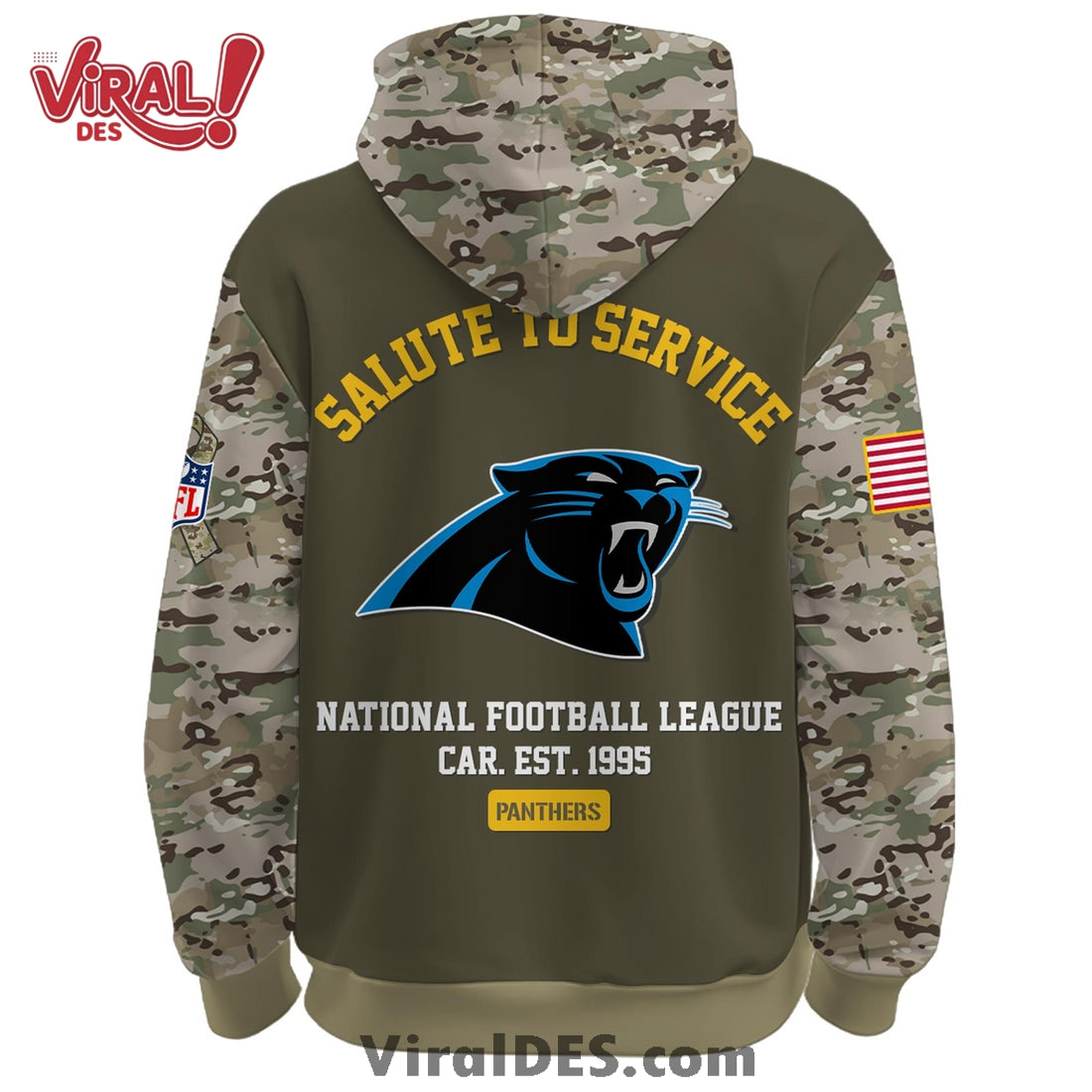 Carolina Panthers 2025 Salute to Service Hoodie, Long Pants