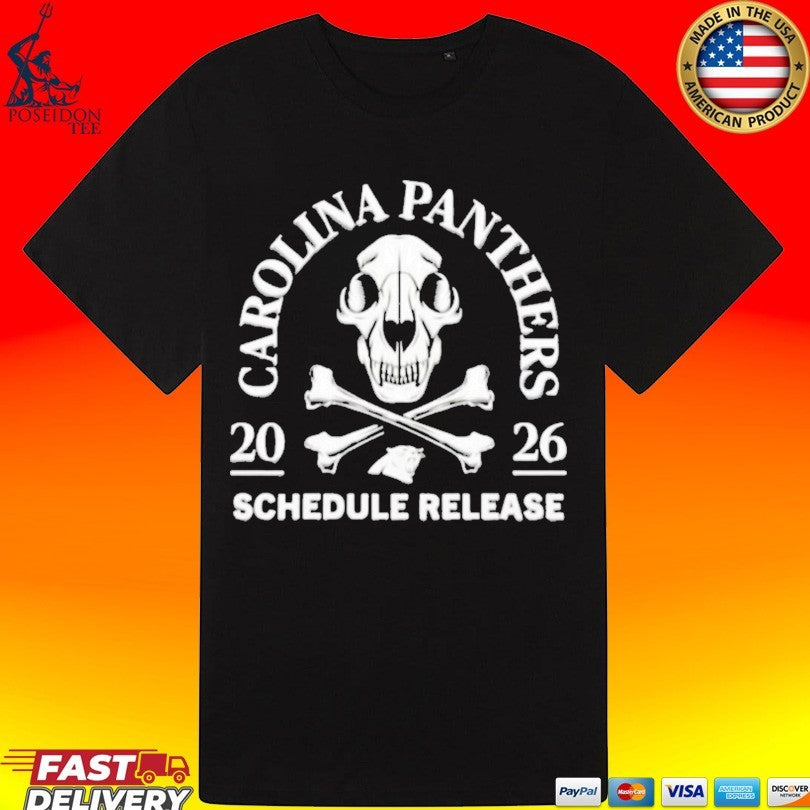 Carolina Panthers 2026 Schedule Release T-shirt