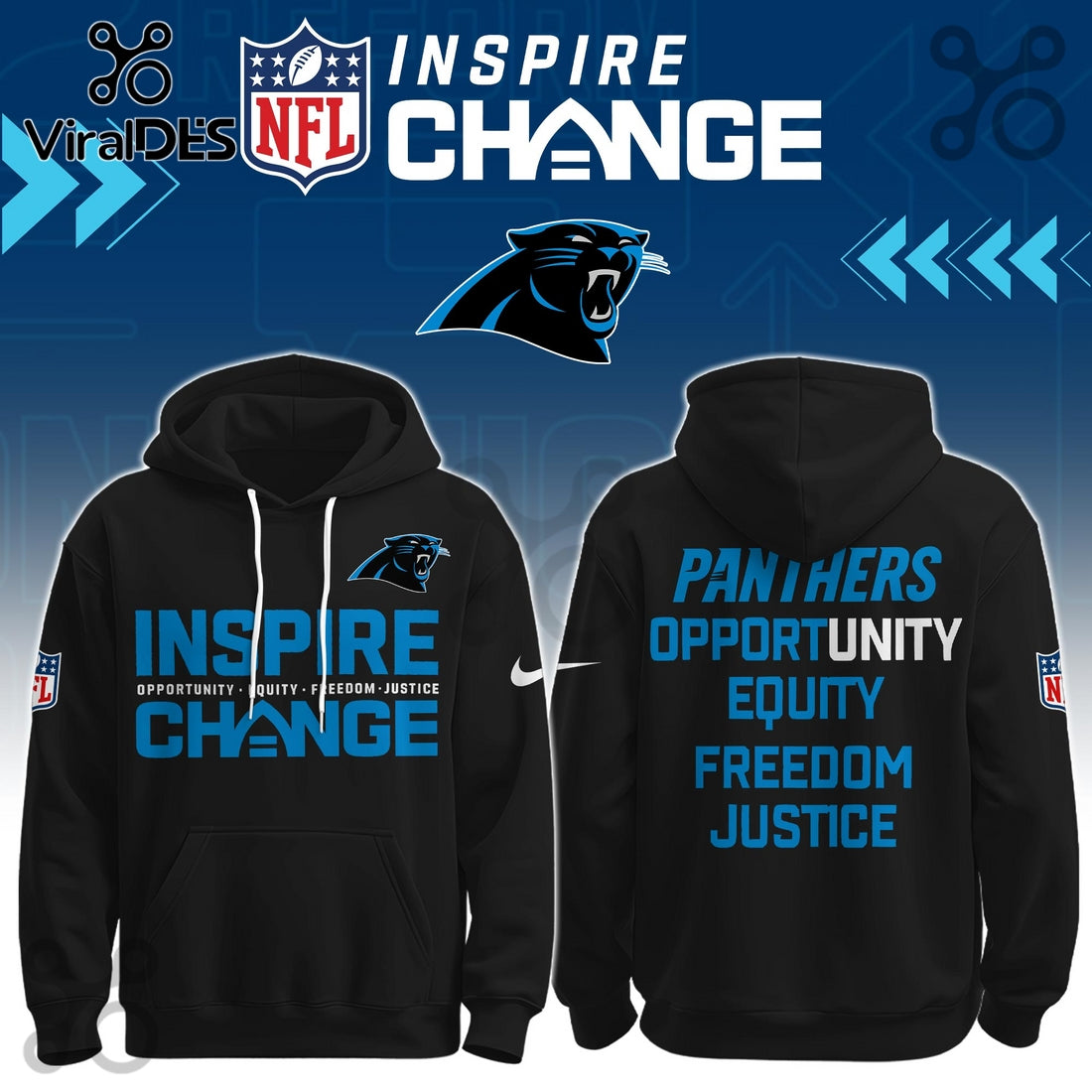 Carolina Panthers Inspire Change Limited Editions Hoodie And Joggers