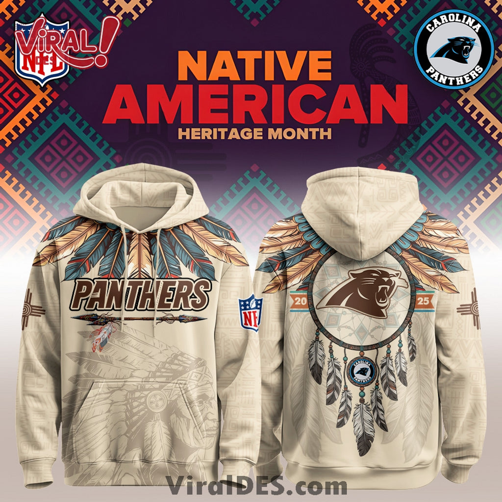 Carolina Panthers Native American Heritage Month Limited Editions Hoodie