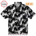 Carolina Panthers Palm Motifs Hawaiian Shirt