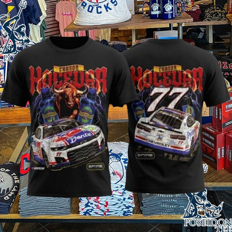 Carson Hocevar Spire Motorsports Black Chili’s Car T-shirt
