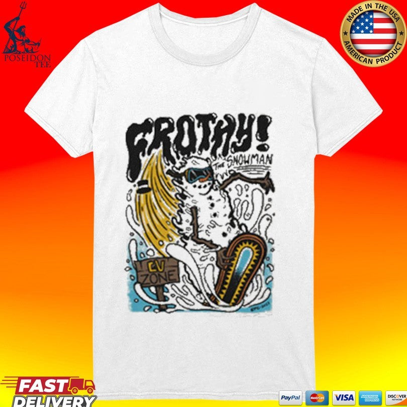 Casey Willax Frothy The Snowman T-shirt