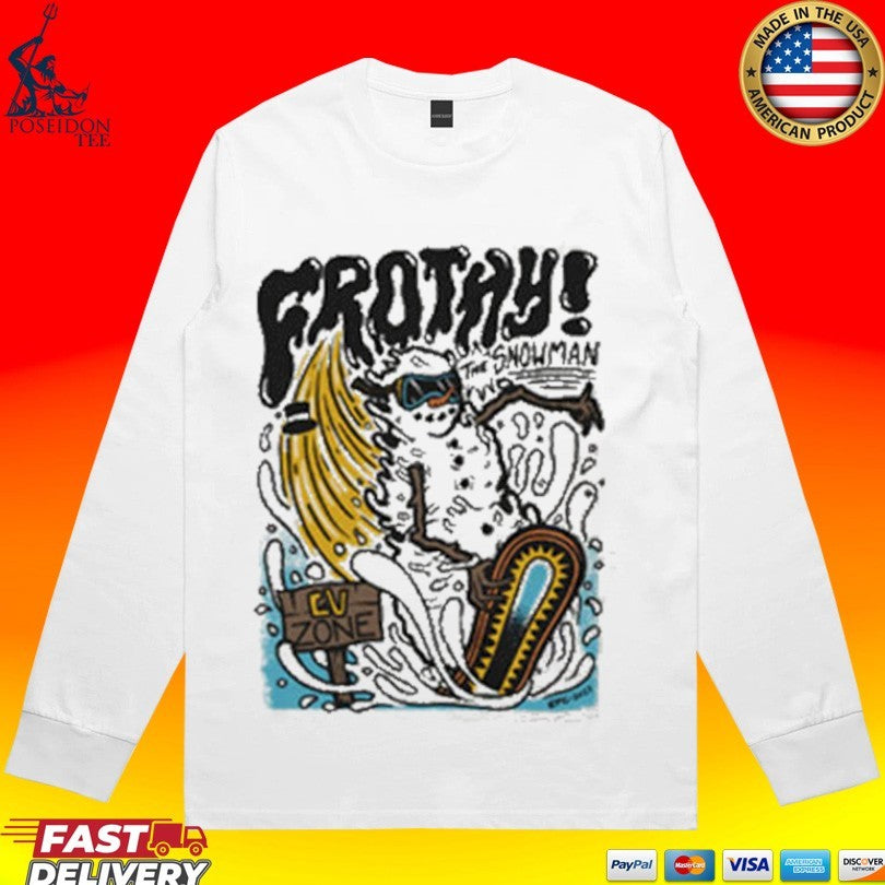Casey Willax Frothy The Snowman T-shirt