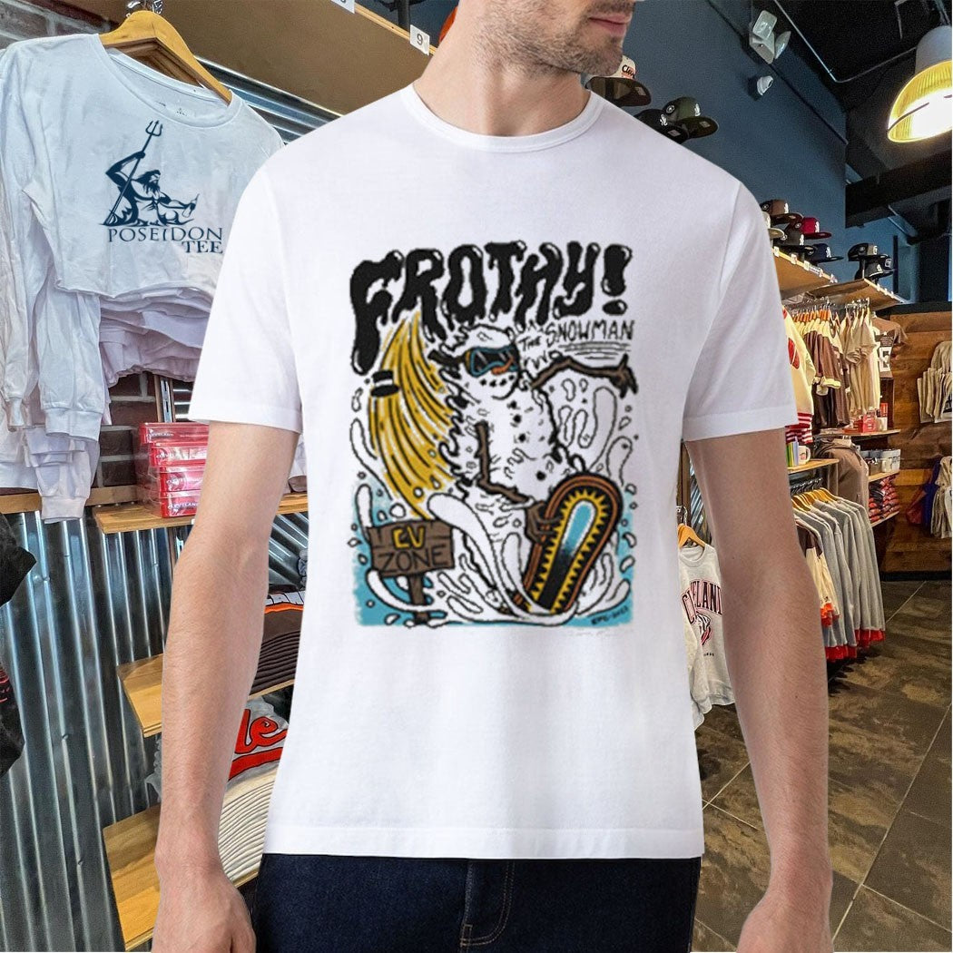 Casey Willax Frothy The Snowman T-shirt