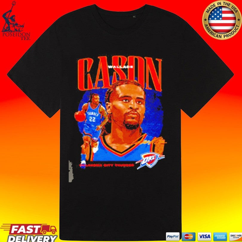Cason Wallace Oklahoma City Thunder Dual Signature T-shirt