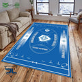 Castres Olympique French Rugby Carpet Rug