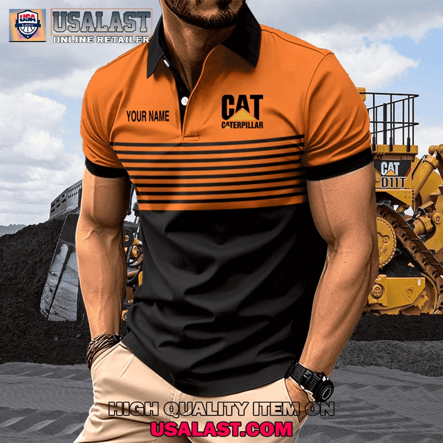 Caterpillar Custom Name Men Polo Shirt