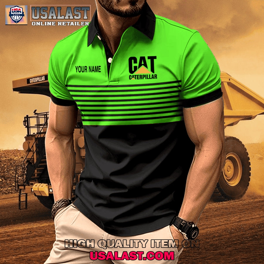 Caterpillar Custom Name Men Polo Shirt