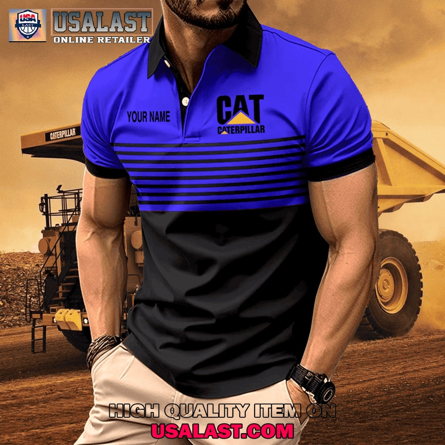 Caterpillar Custom Name Men Polo Shirt