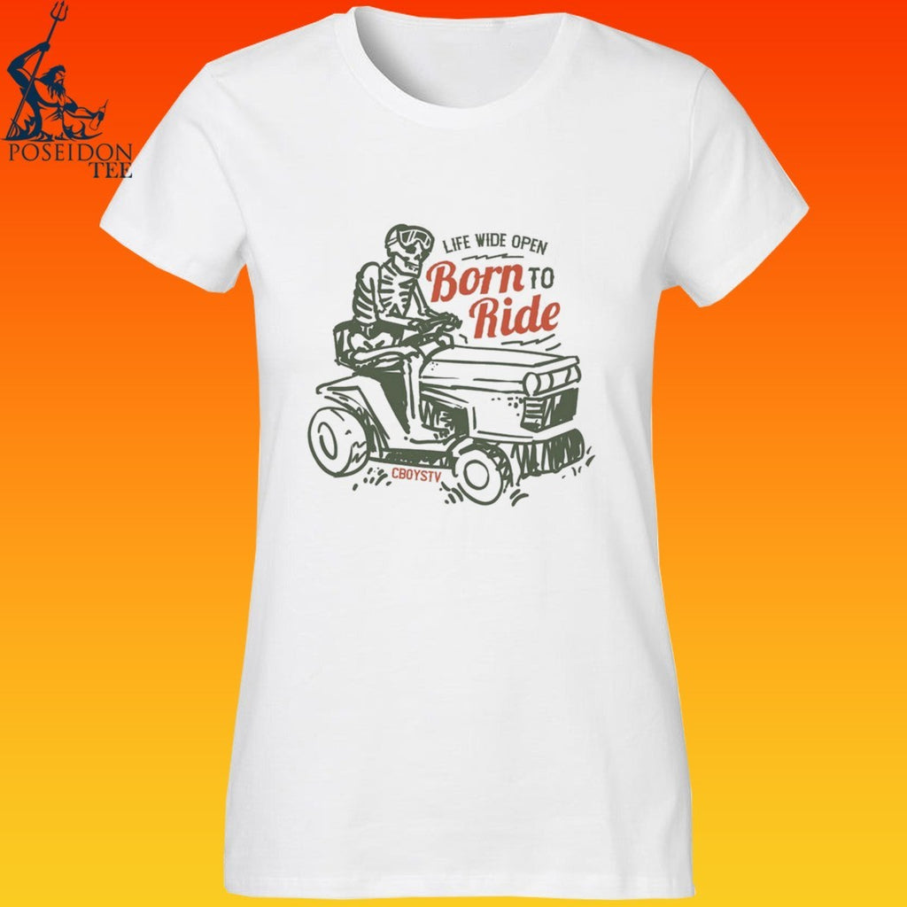 Cboystv Life Wide Open Born To Ride T-shirt