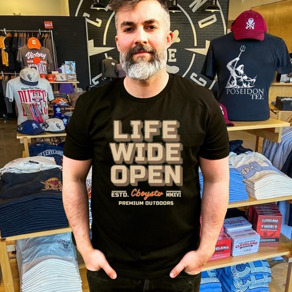 Cboystv Life Wide Open Hunt Camp T-shirt