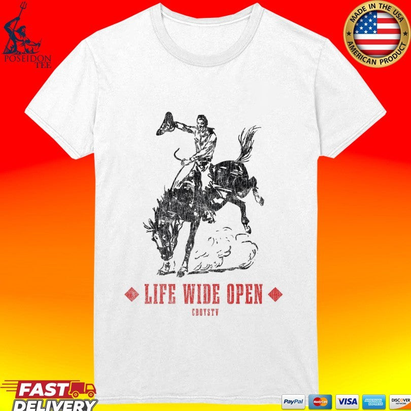 Cboystv Life Wide Open Vegas Bull T-shirt
