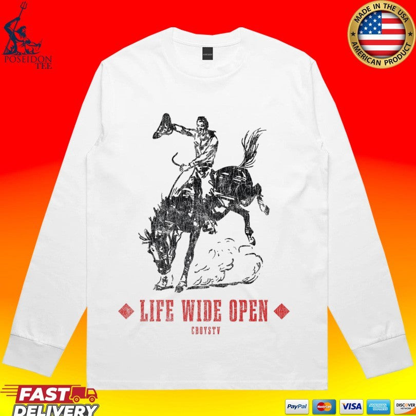 Cboystv Life Wide Open Vegas Bull T-shirt
