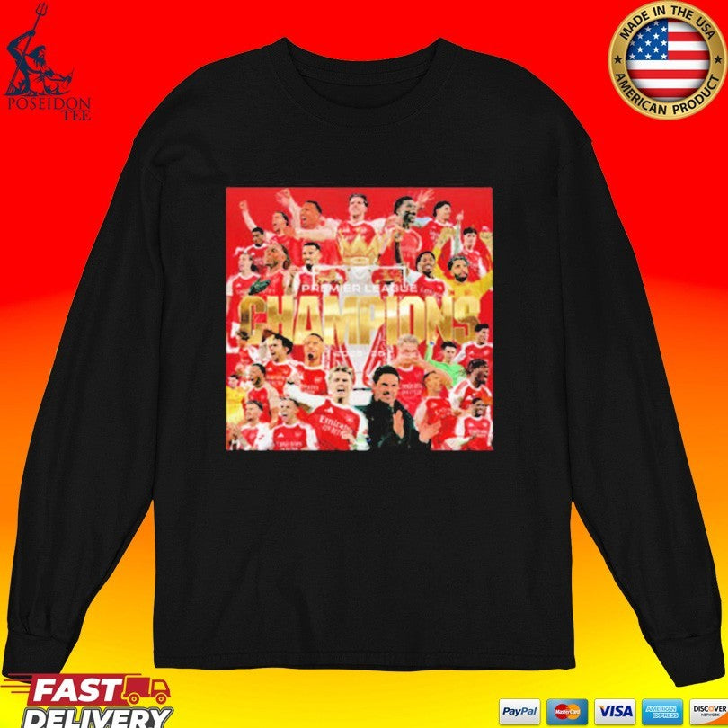 Celebrates Arsenal Fc Champions Premier League 2025 26 T-shirt
