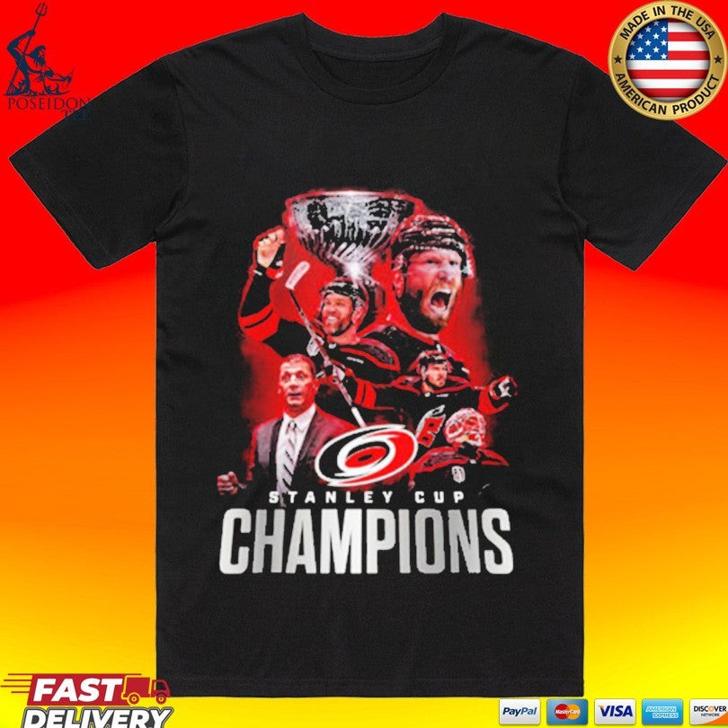 Celebrates Carolina Hurricanes Champions Stanley Cup Finals 2025 2026 T-shirt