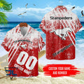 CFL Calgary Stampeders Customized 3D Polo Tshirt Hawaiian Shirt