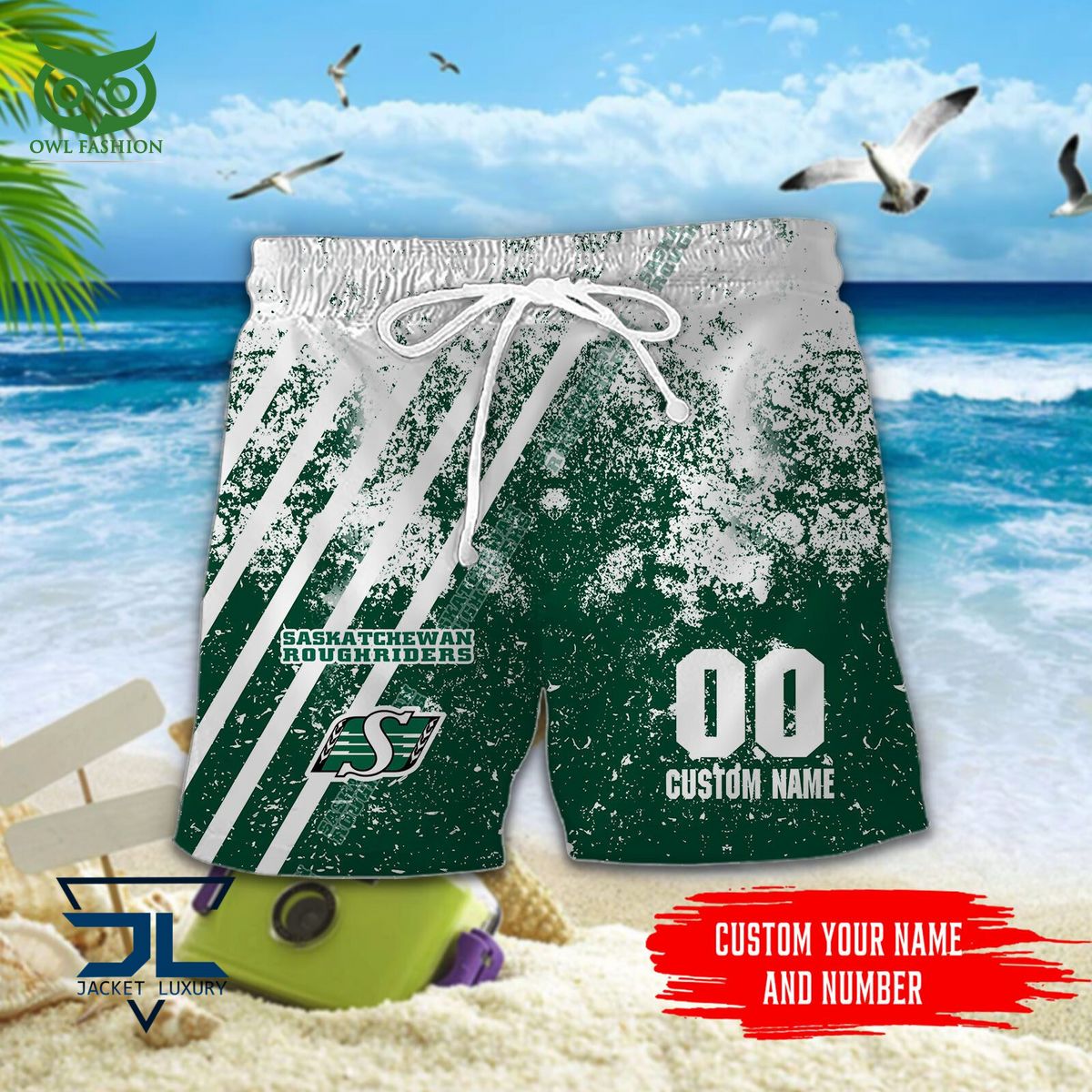 CFL Saskatchewan Roughriders Customized 3D Polo Tshirt Hawaiian Shirt