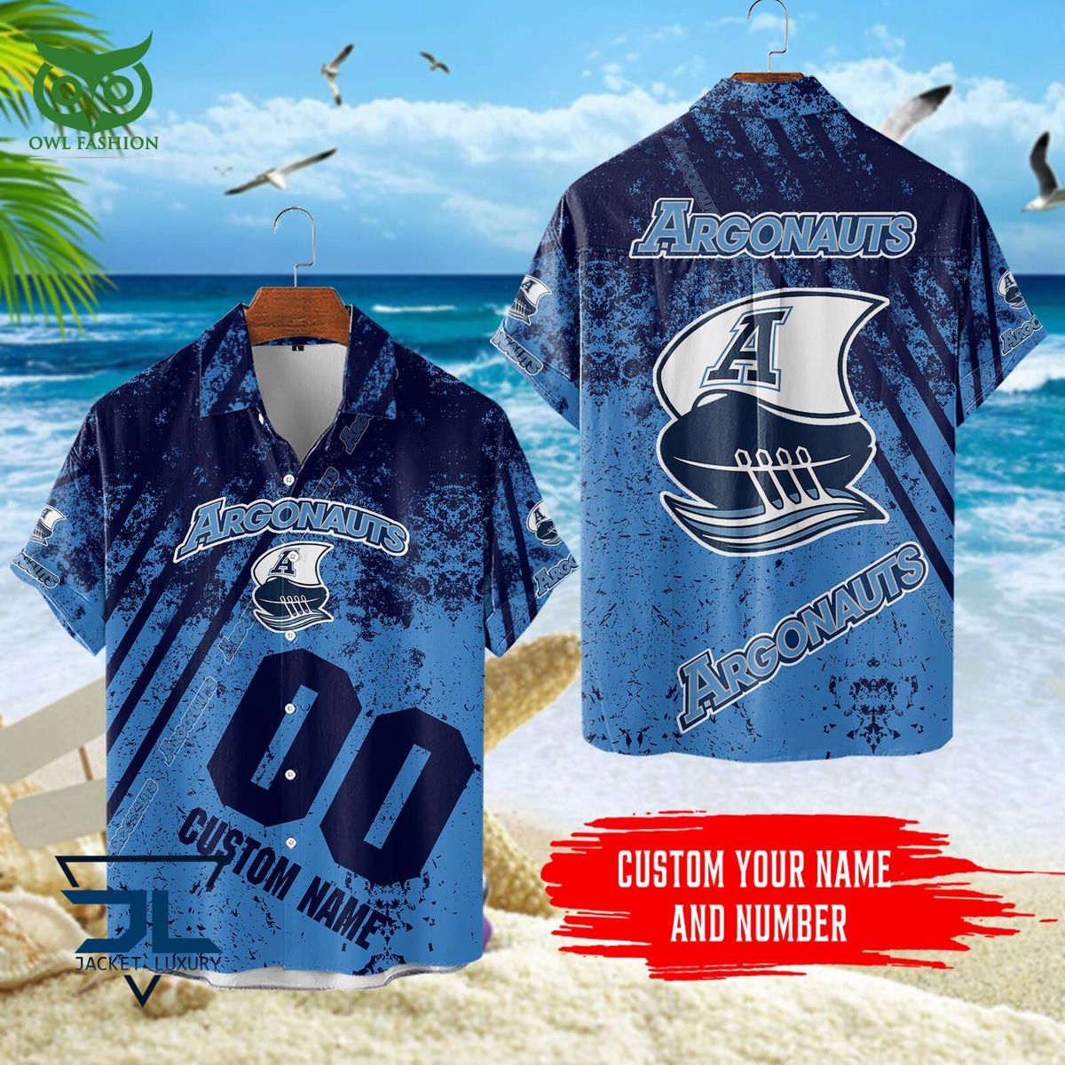 CFL Toronto Argonauts Customized 3D Polo Tshirt Hawaiian Shirt