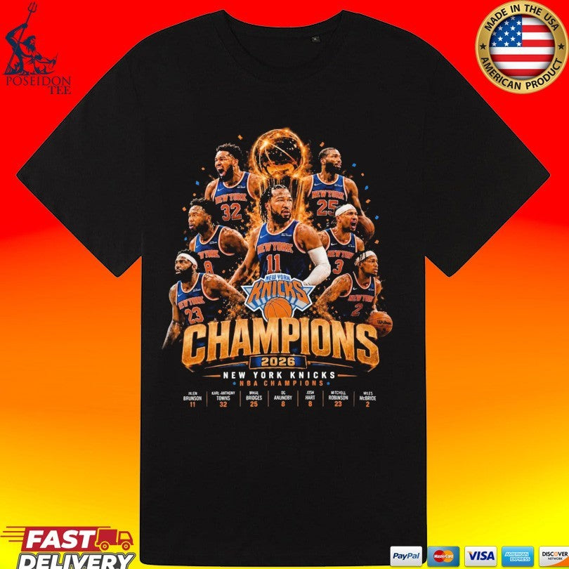 Champions 2026 Knicks Nba Finals Victory T-shirt