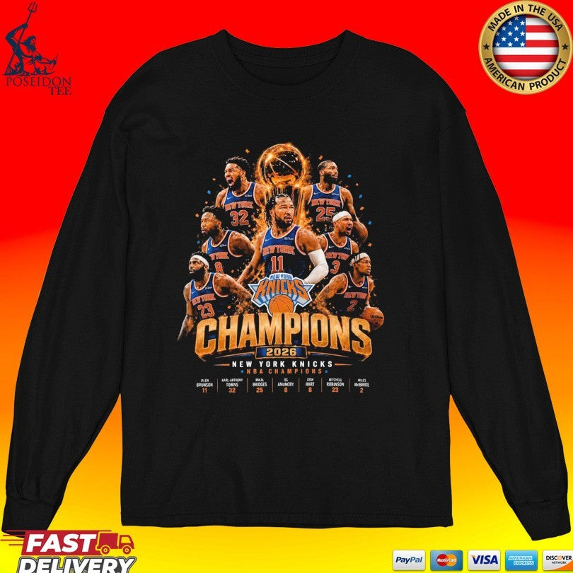 Champions 2026 Knicks Nba Finals Victory T-shirt