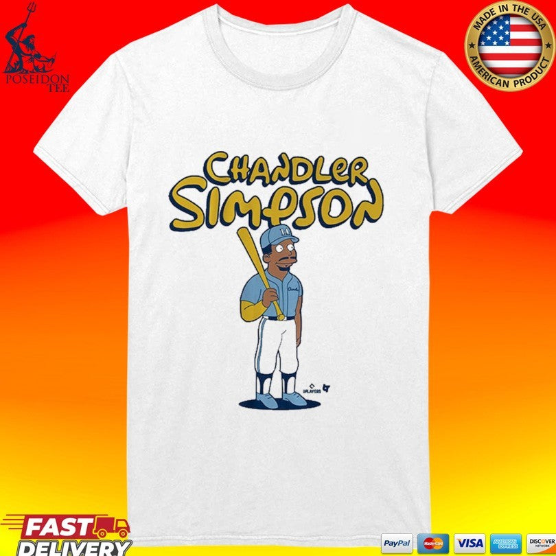 Chandler Simpson At The Bat T-shirt