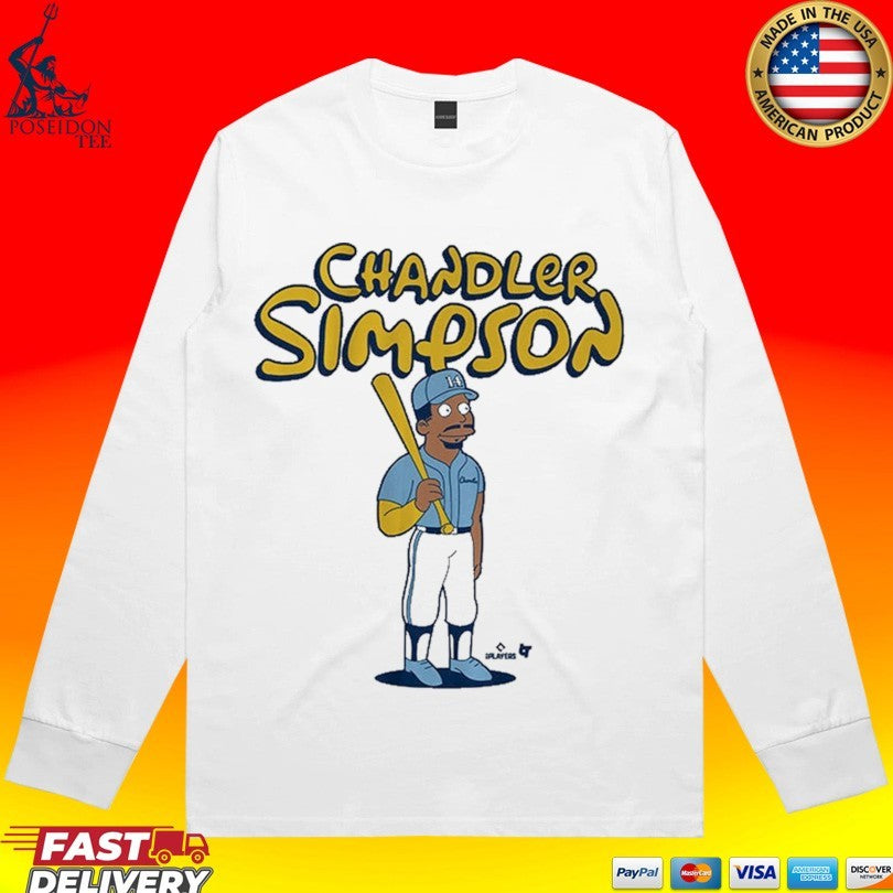 Chandler Simpson At The Bat T-shirt