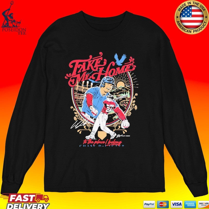 Chase Delauter Cleveland Guardians Take Me Home To The Place I Belong T-shirt