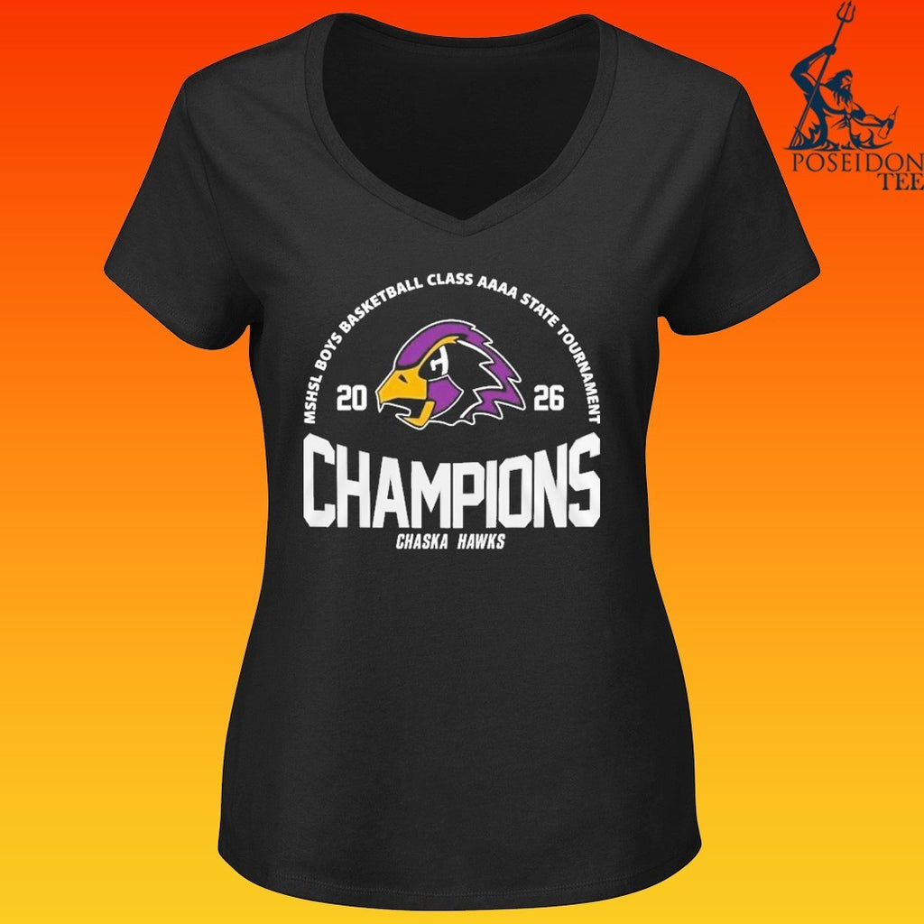Chaska Hawks Mshsl Boys Basketball Class Aaaa State Tournament Champions T-shirt