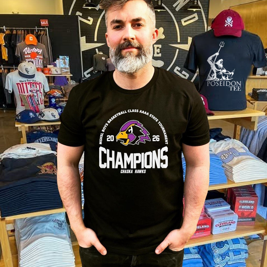 Chaska Hawks Mshsl Boys Basketball Class Aaaa State Tournament Champions T-shirt