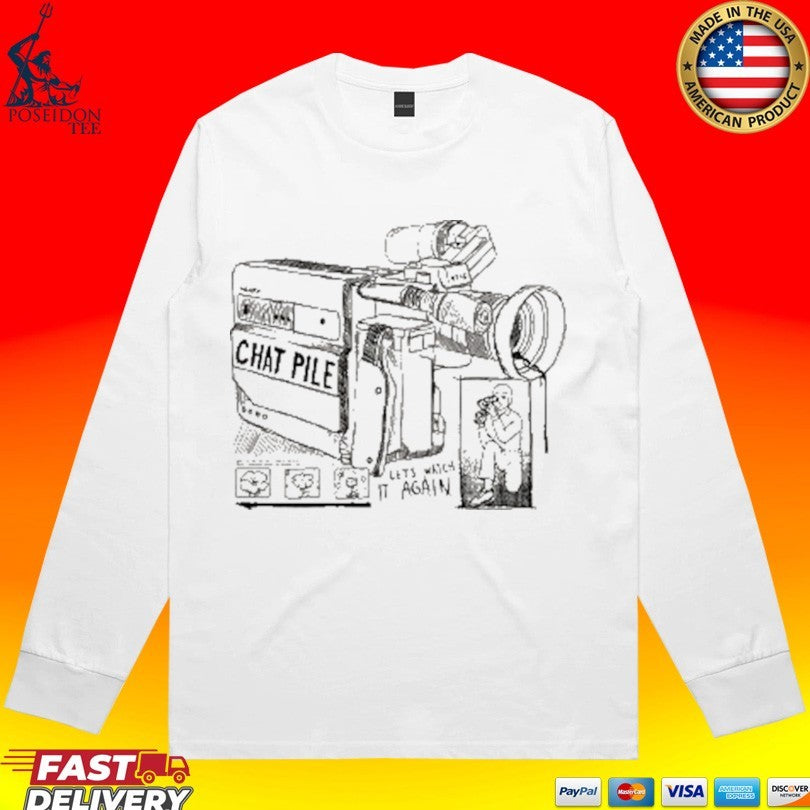 Chat Pile Let’s Watch It Again Camcorder T-shirt