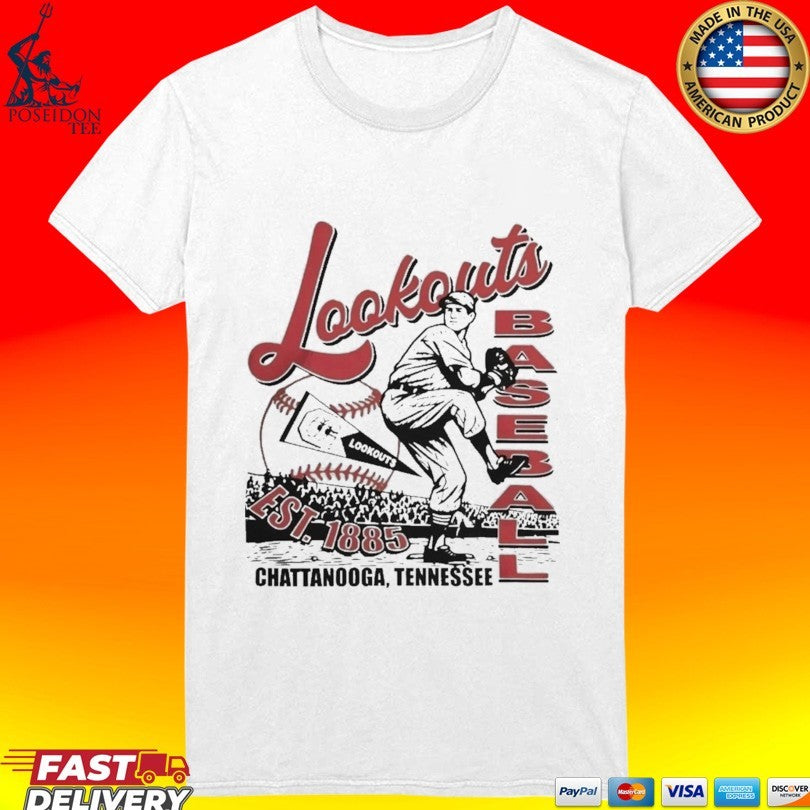 Chattanooga Tennessee Lookouts Baseball Est 1885 T-shirt