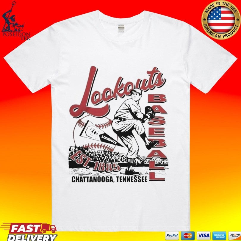 Chattanooga Tennessee Lookouts Baseball Est 1885 T-shirt