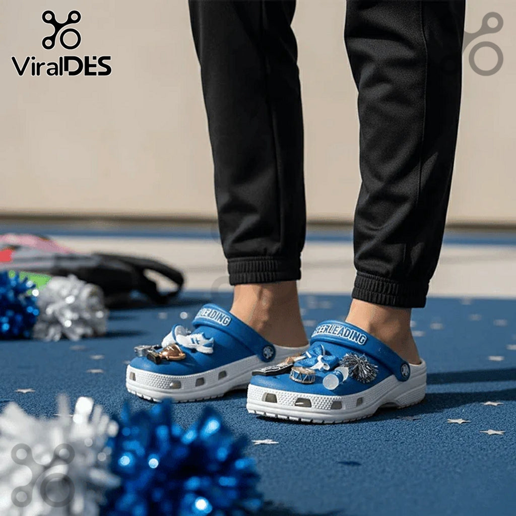 Cheerleading Premium Crocs Clogs With Charms