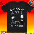Chelsea 2021 Double Winners Champions League Super Cup T-shirt