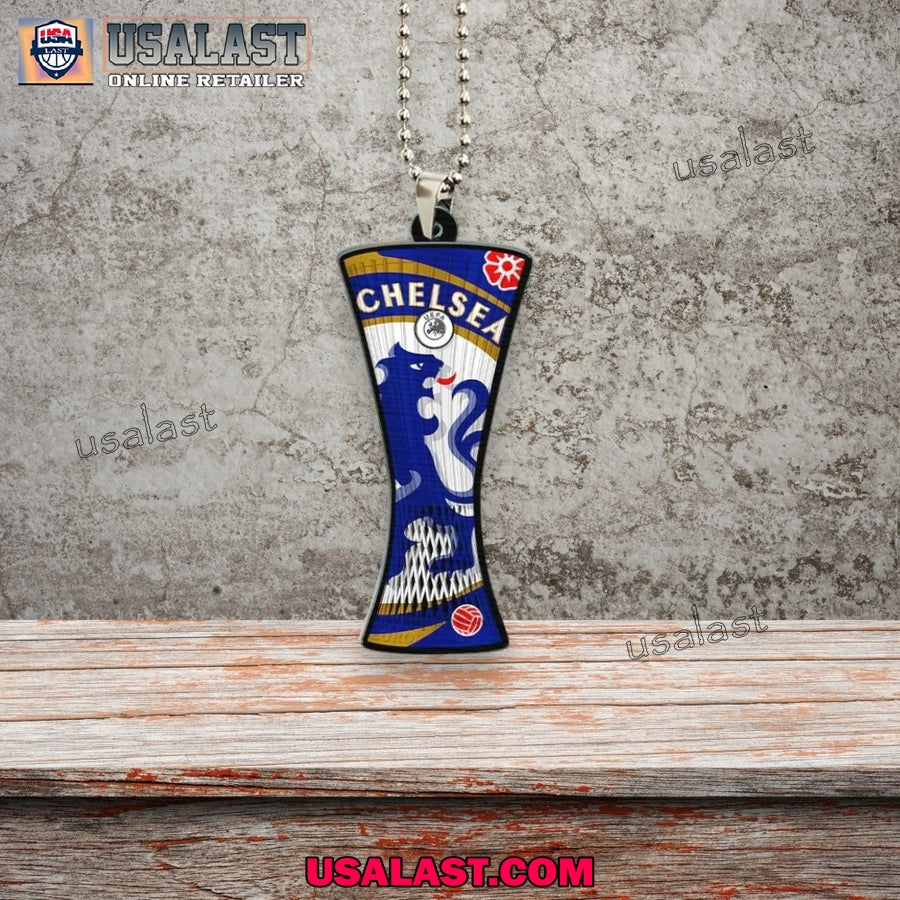 Chelsea 2025 Conference League Cup Car Hanging Ornament