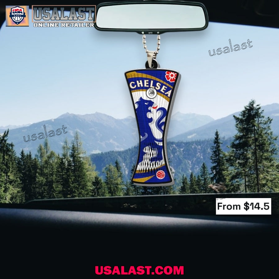 Chelsea 2025 Conference League Cup Car Hanging Ornament