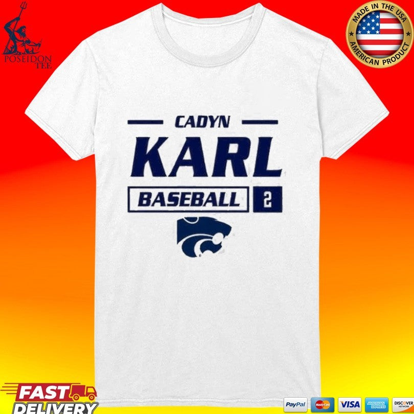 Cherri Harms K State Cadyn Karl Baseball 2 T-shirt