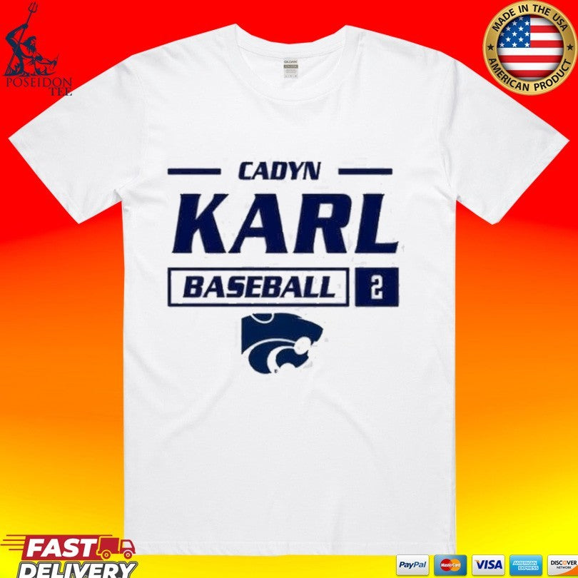 Cherri Harms K State Cadyn Karl Baseball 2 T-shirt