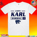 Cherri Harms K State Cadyn Karl Baseball 2 T-shirt