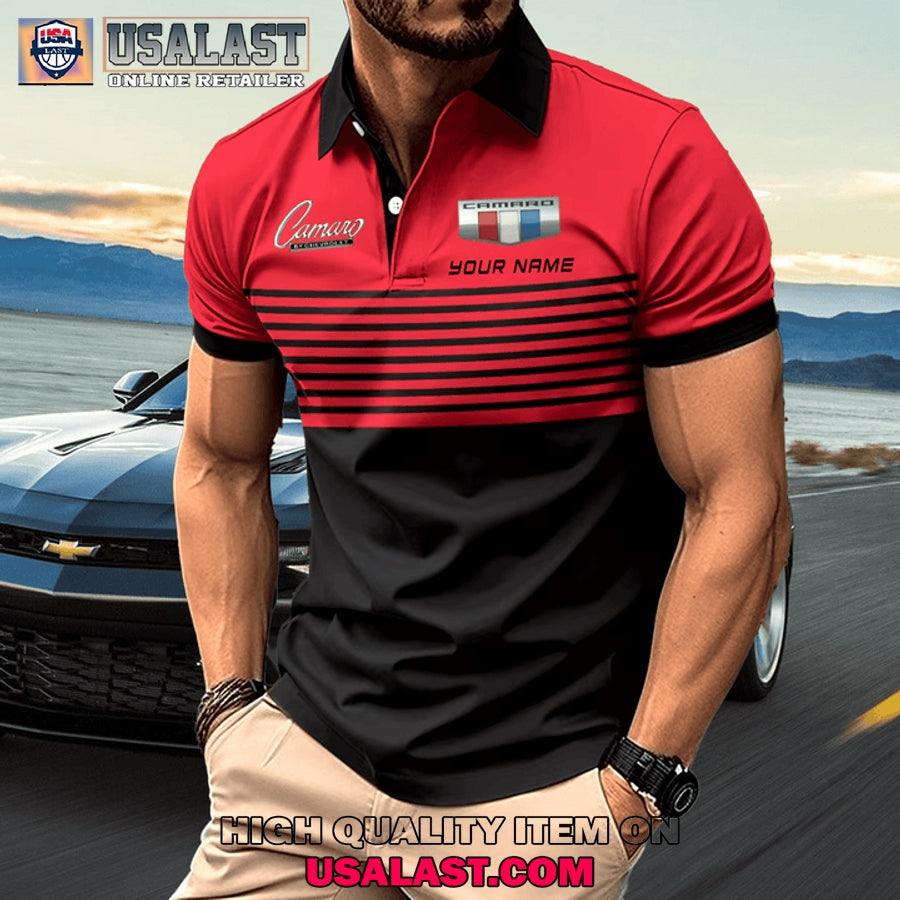 Chevrolet Camaro Custom Name Men Polo Shirt